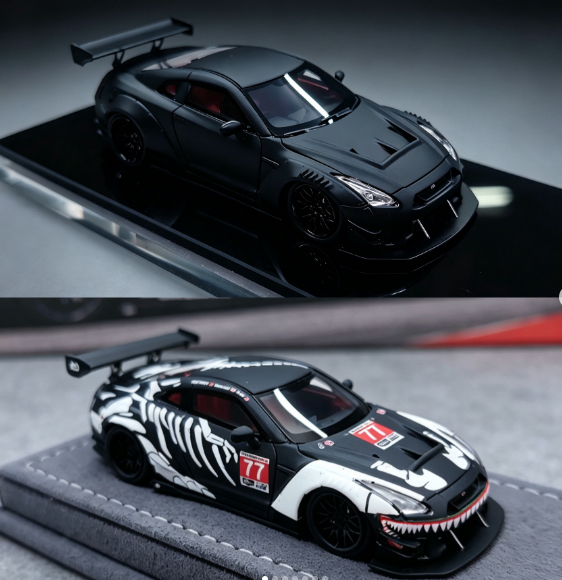 8/30 MechSpeed 1/64 GT-R R35 LB改裝版 
樹酯模型