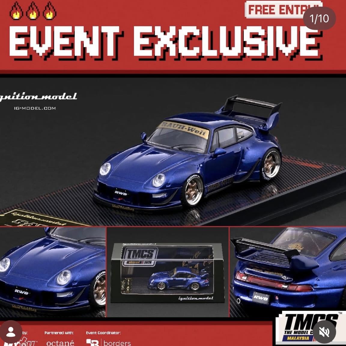 9/3 IG RWB 993 金屬藍特別版 $810