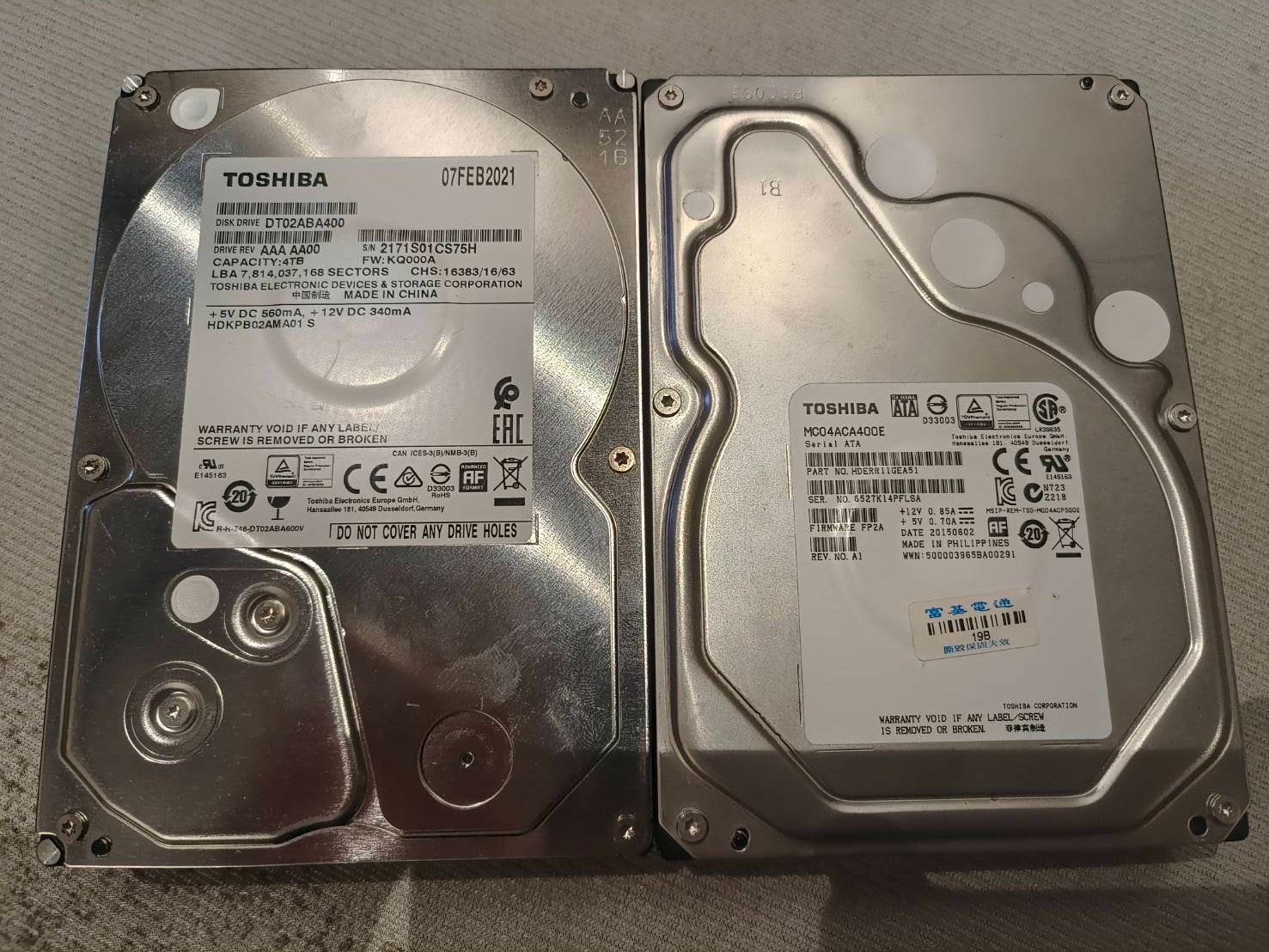TOSHIBA  4TB  HDD