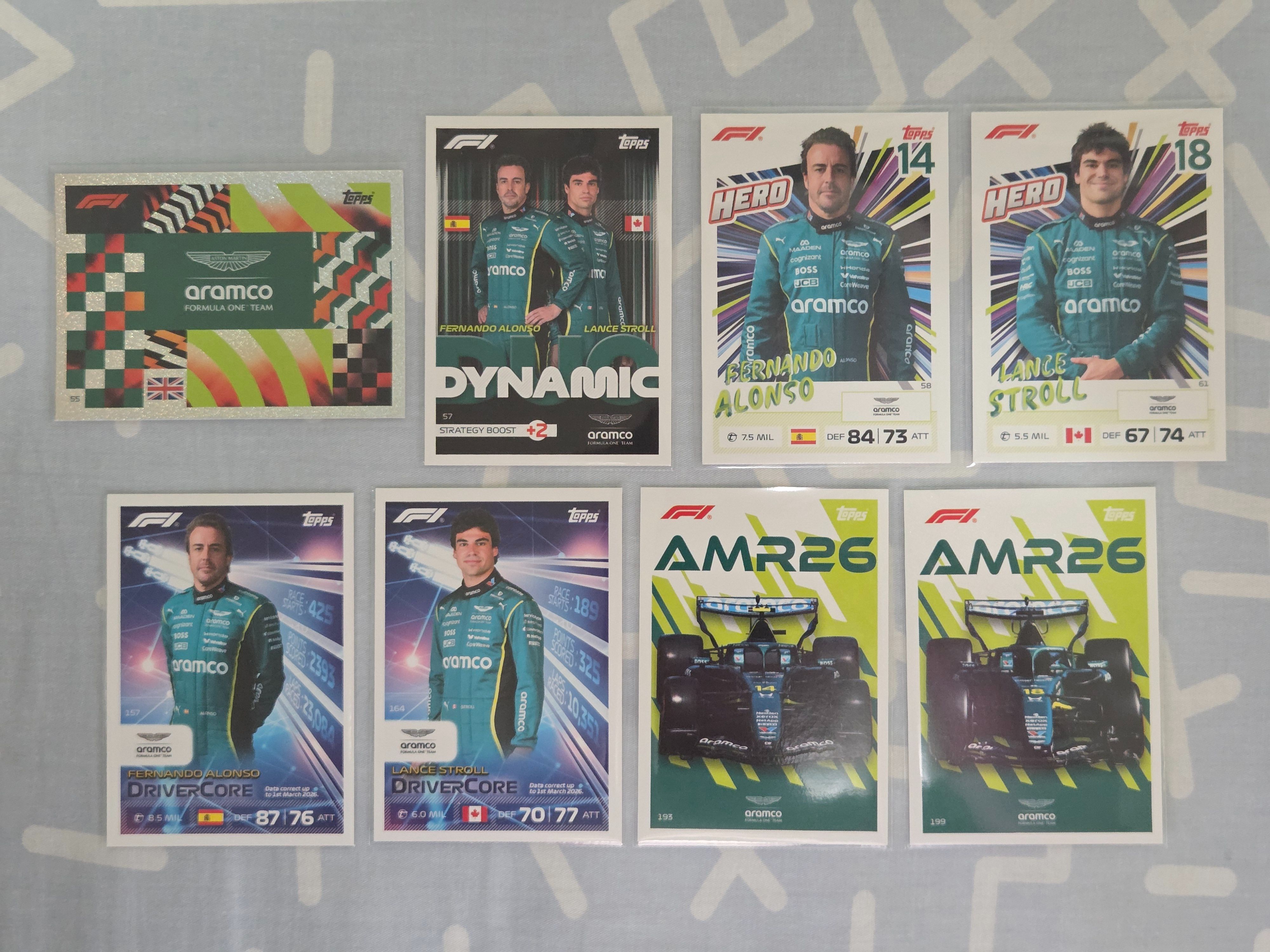 Turbo Attax – Aston Martin – Fernando Alonso ＆ Lance Stroll