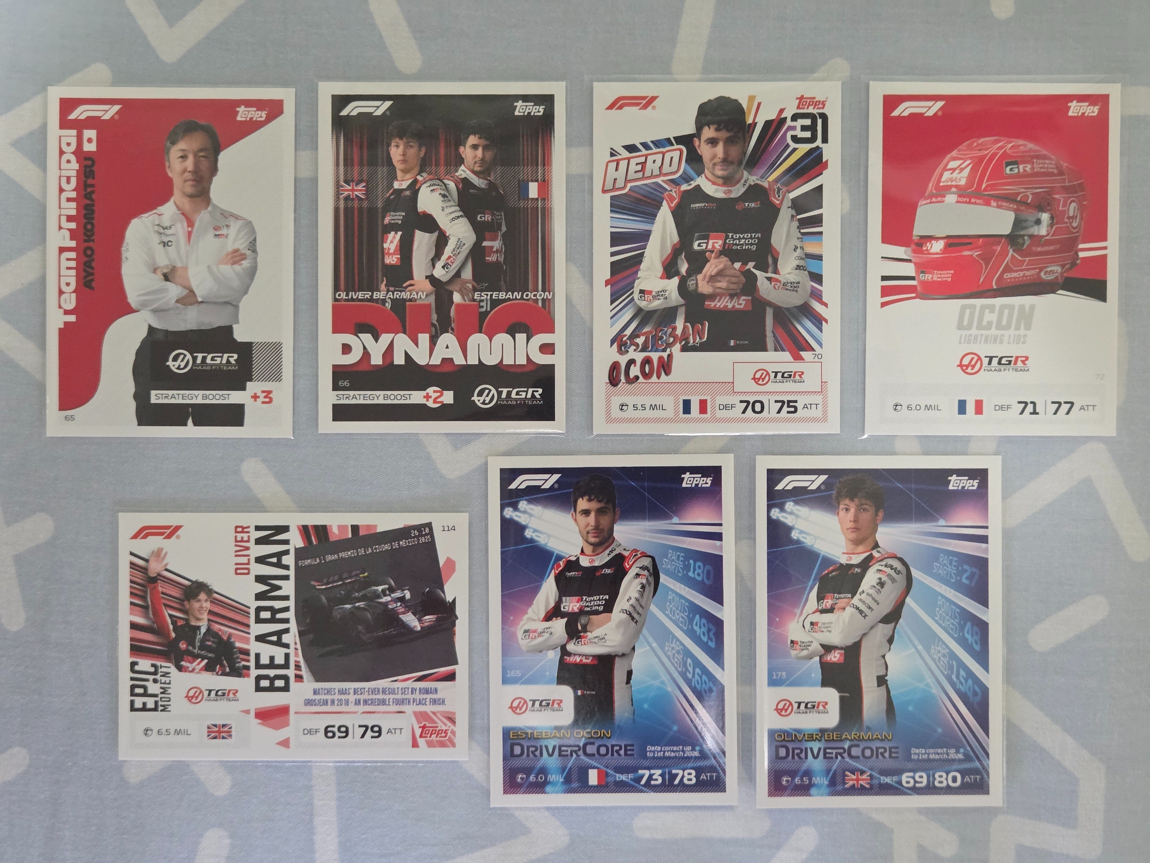 Turbo Attax – Haas – Esteban Ocon ＆ Oliver Bearman