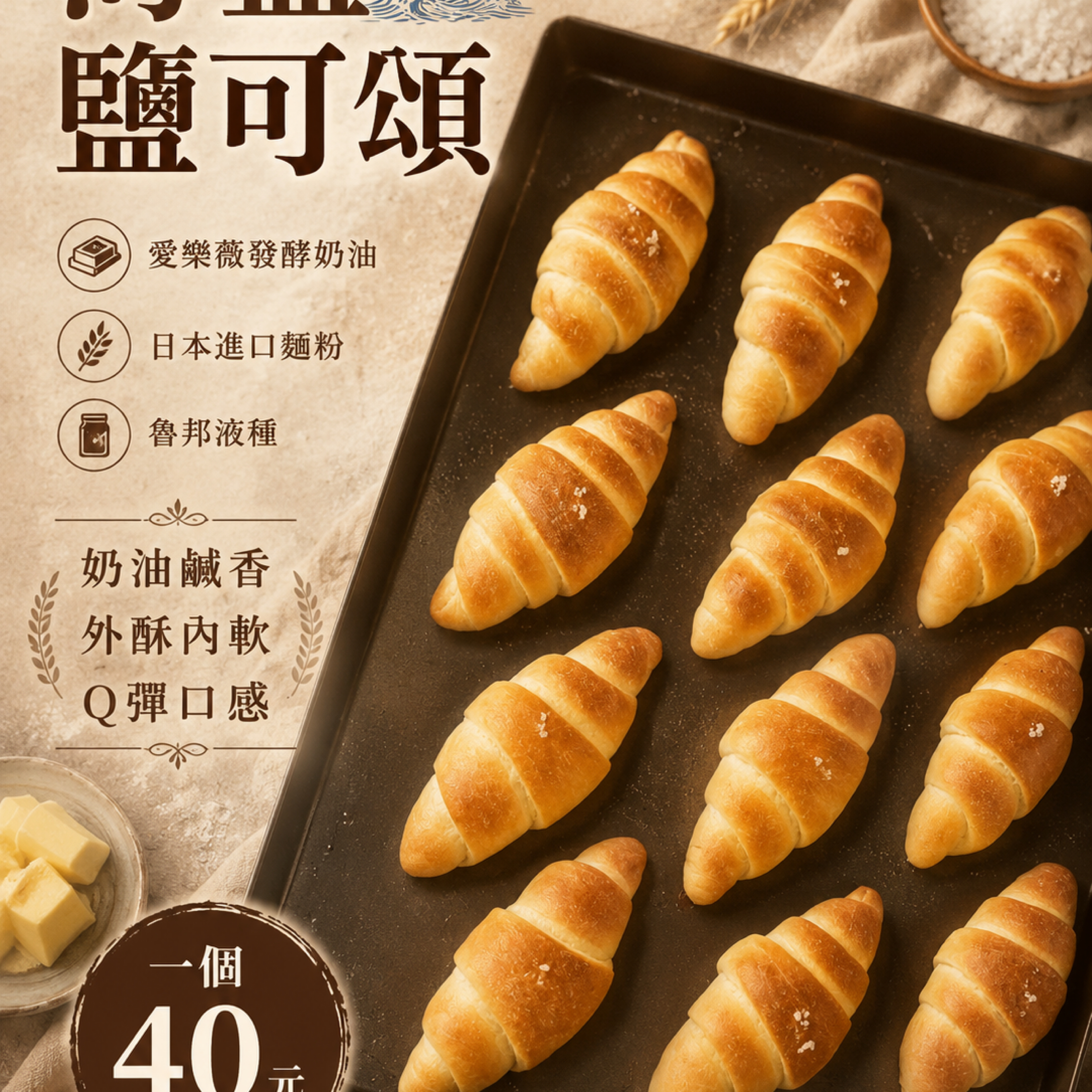海鹽鹽可頌