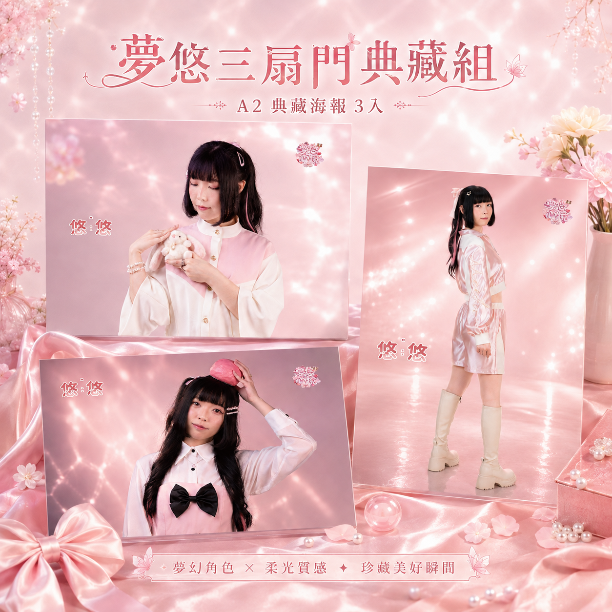 【悠悠UU《夢悠心境》專輯周邊】夢悠三扇門典藏組｜A2典藏海報3入