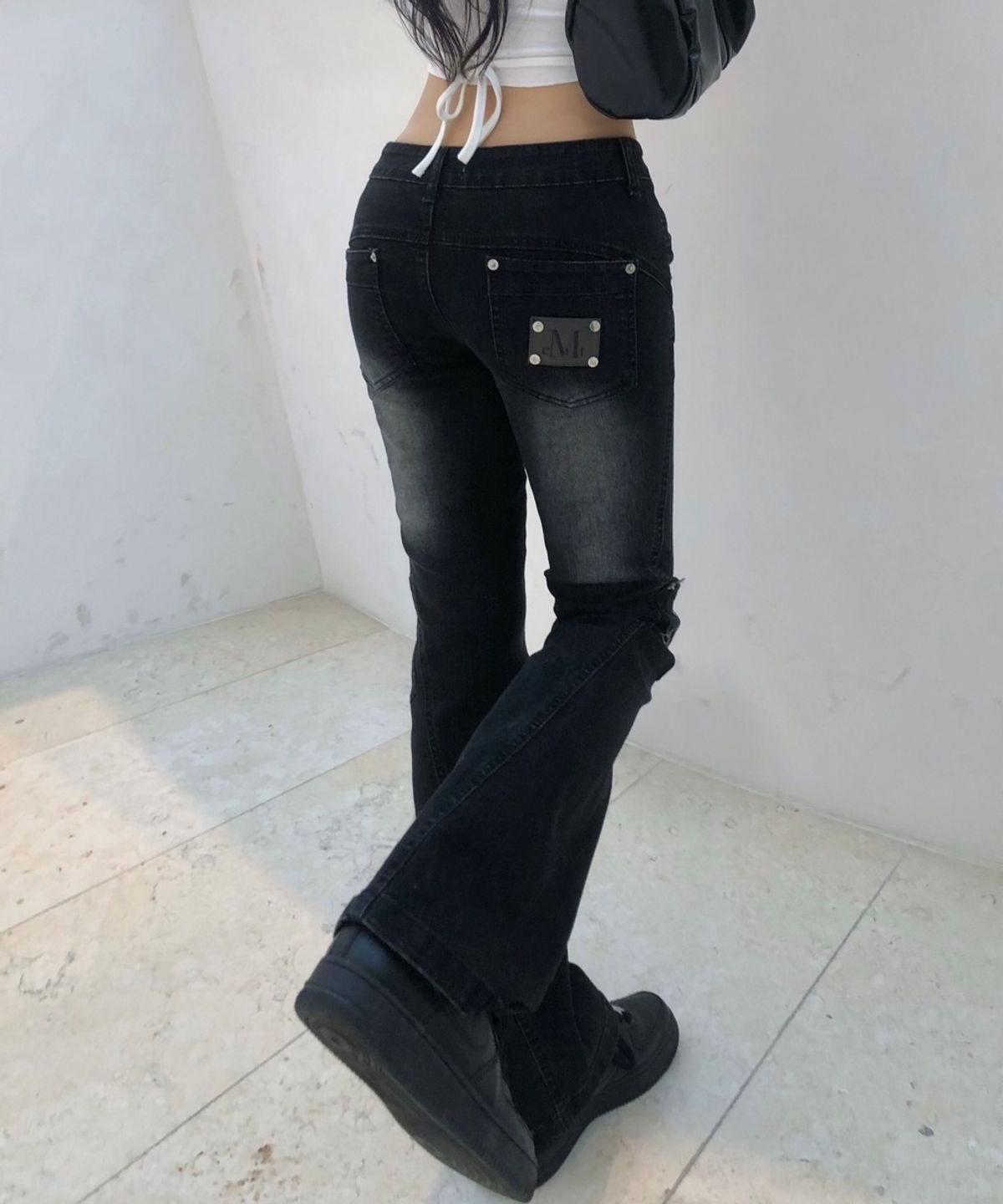 ARDEN WASHING BOOTS CUT CARGO DENIM PANTS 아르덴 워싱 부츠컷 카고 데님 팬