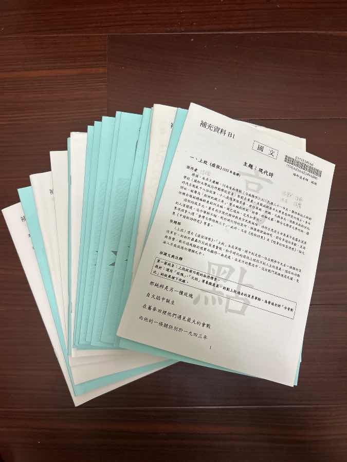 2026 楊仲達 國文補充資料B1~B22