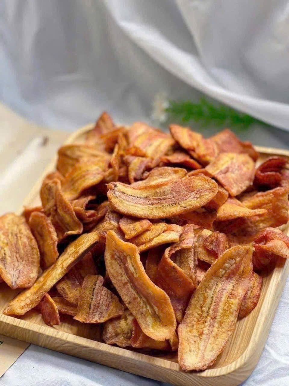 酥脆香蕉片 chuối mộc k đường
