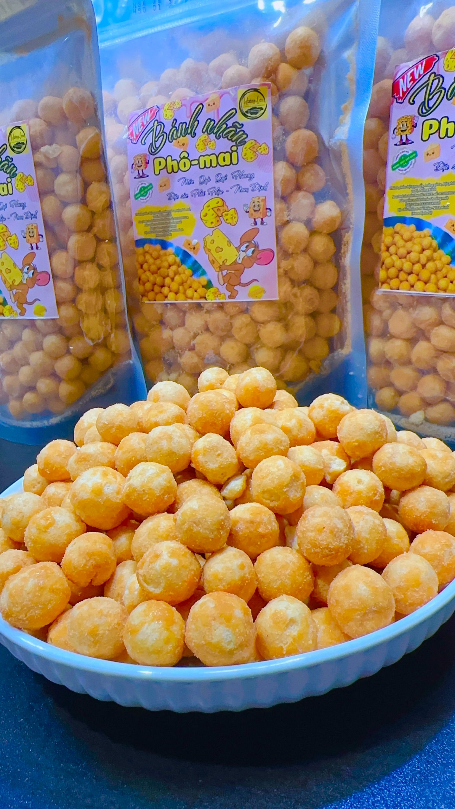 起司雞蛋球bánh nhãn vị phô mai