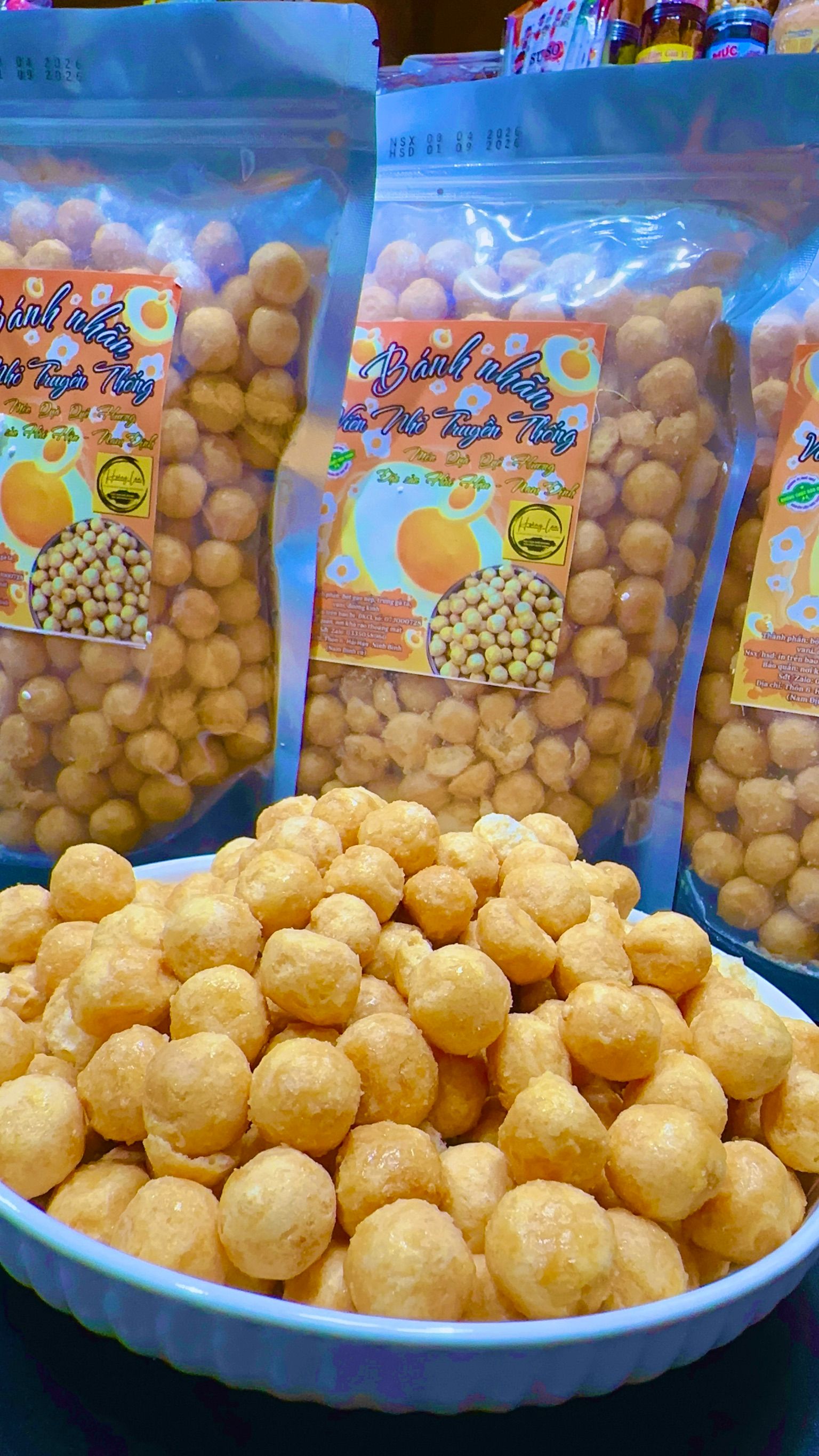 原味雞蛋球 bánh nhãn vị truyền thống