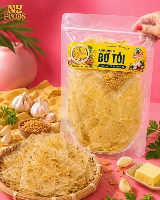 特調香蒜奶油米紙 tráng bơ tỏi đặc biệt