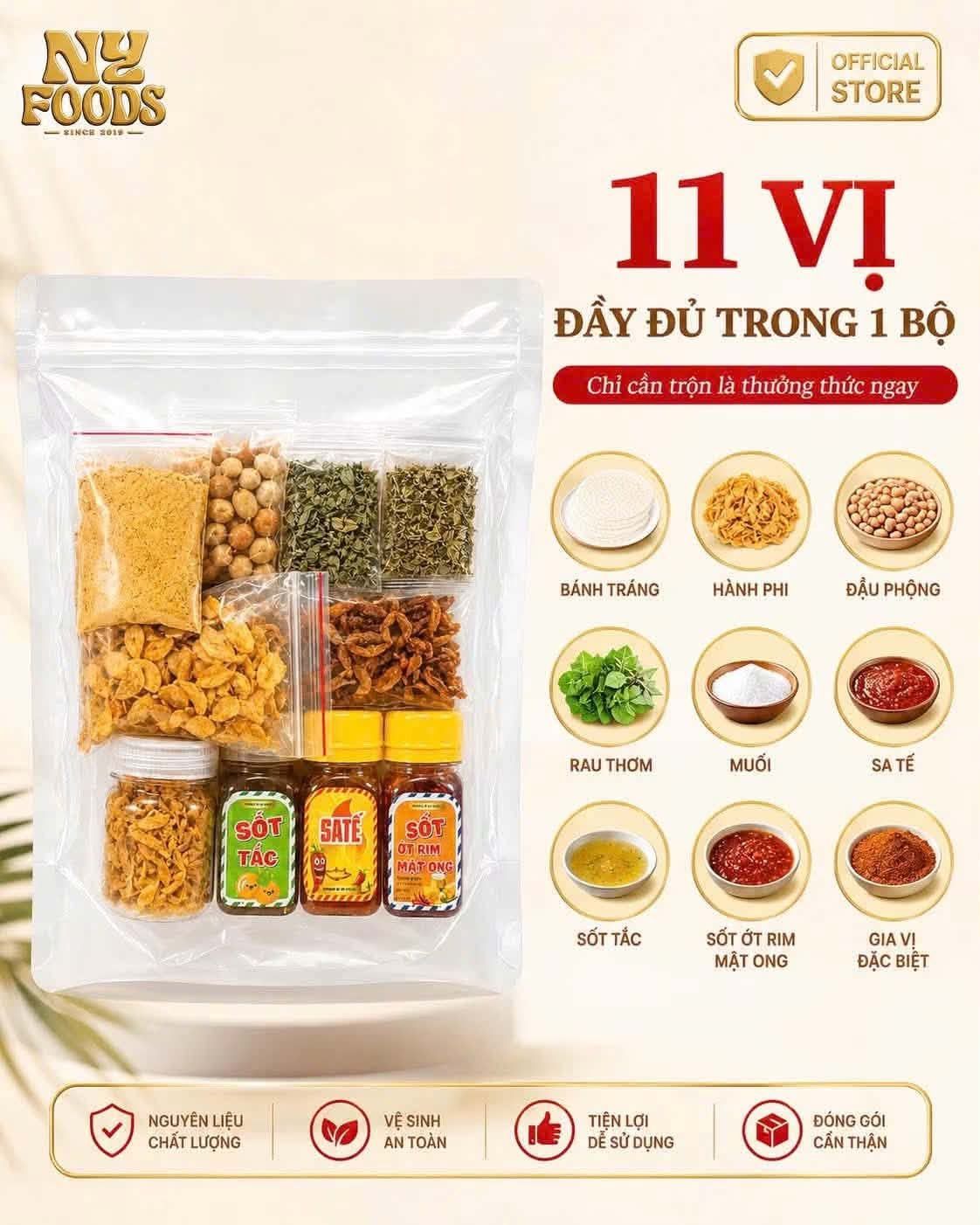麻辣涼拌米紙bánh tráng trộn 10vị