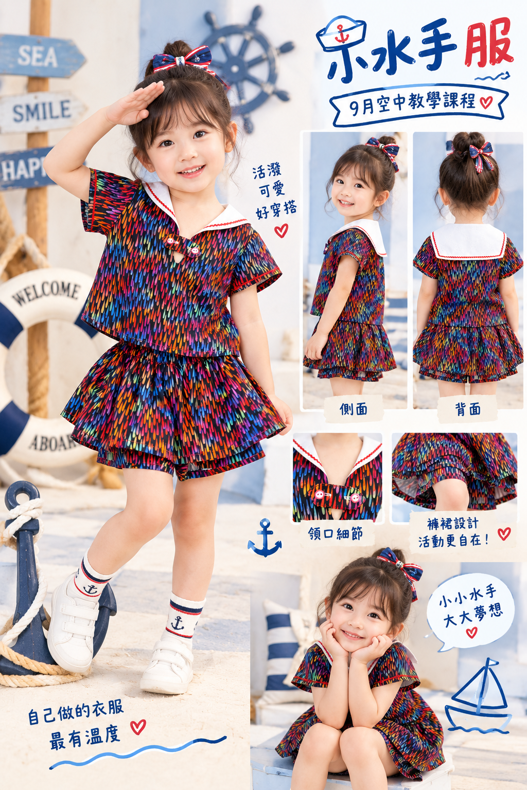 小小水手服套裝空中教學