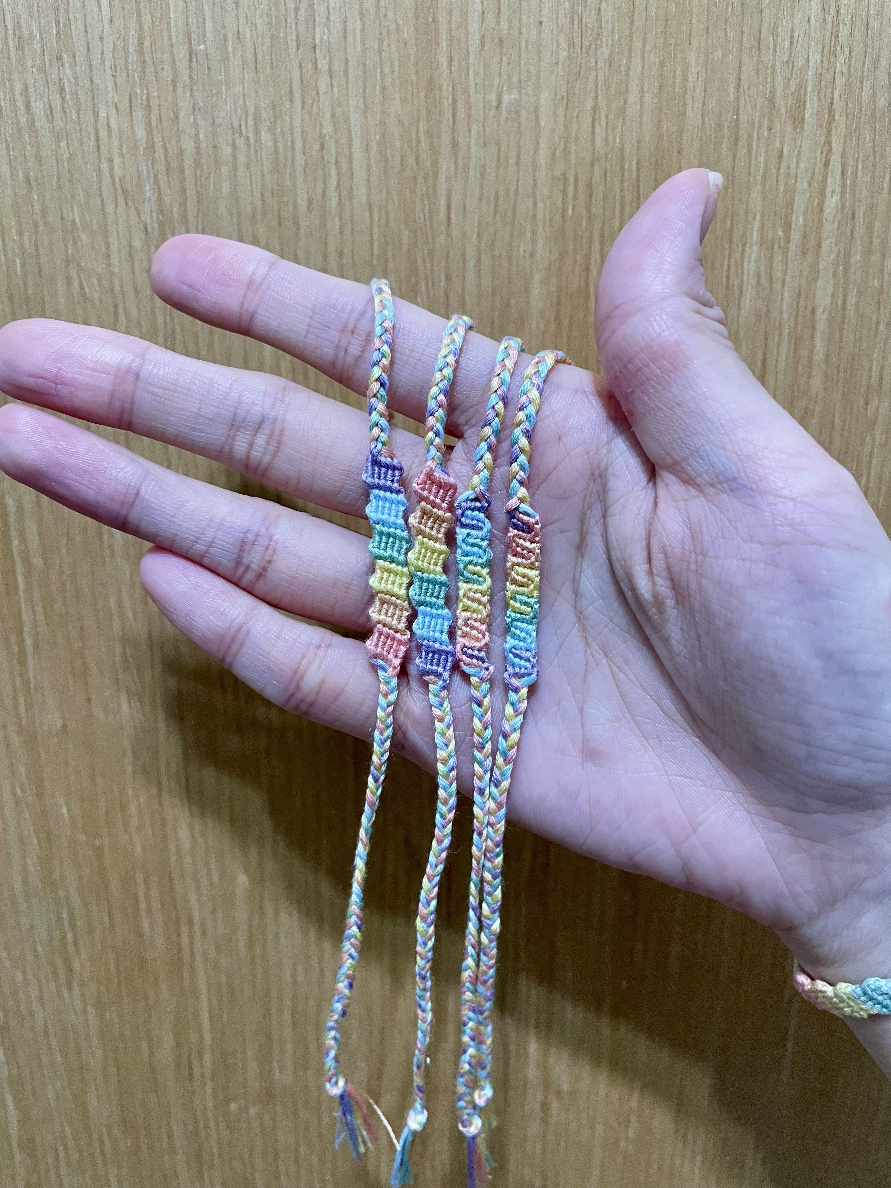 彩虹編織手環【預購】方格積木款