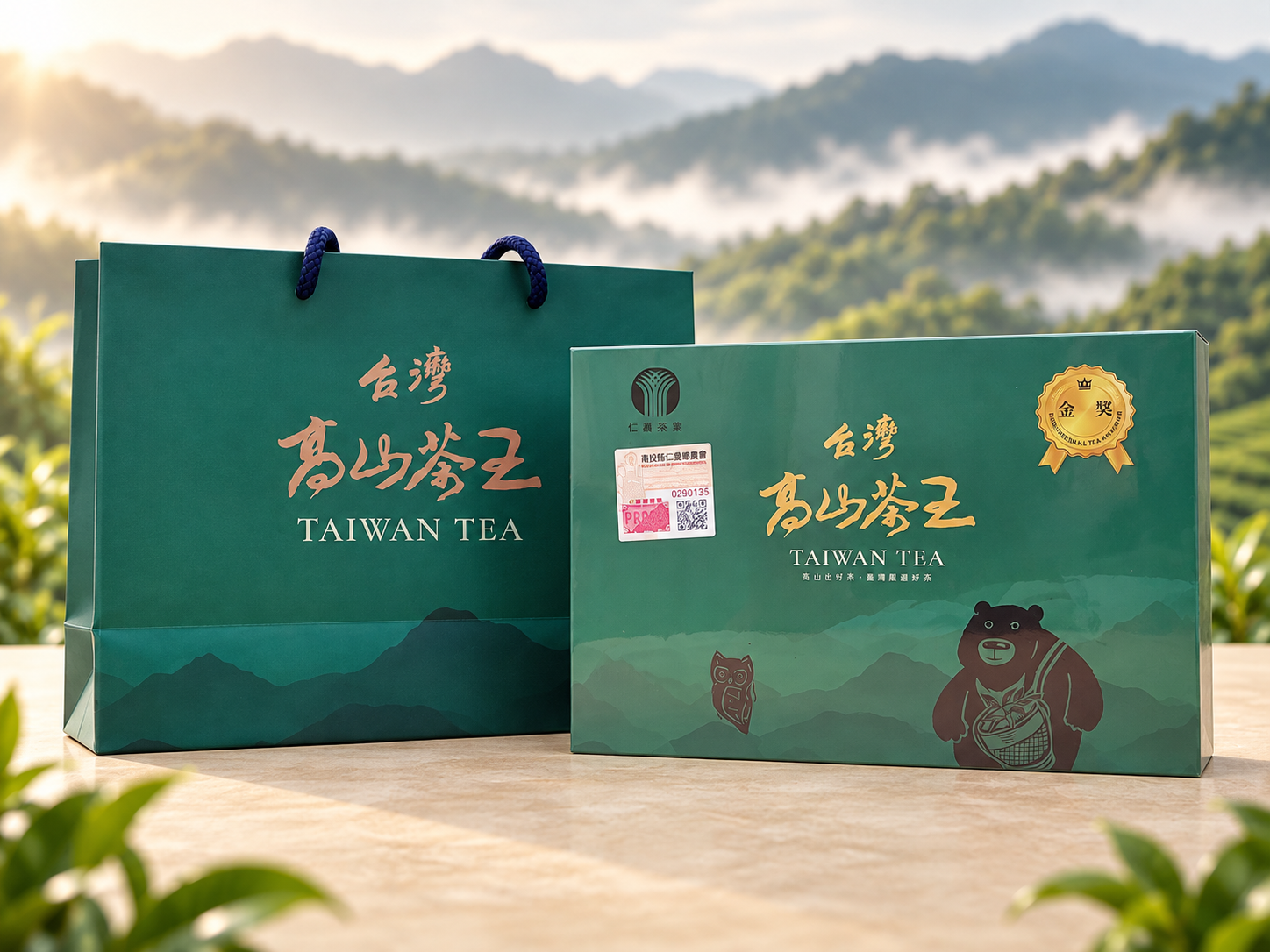 仁愛鄉農會金獎｜2025春茶 青心烏龍｜輕焙火｜150g×2罐 | 精品禮盒 | 行情價 3500元 優惠價 2450元