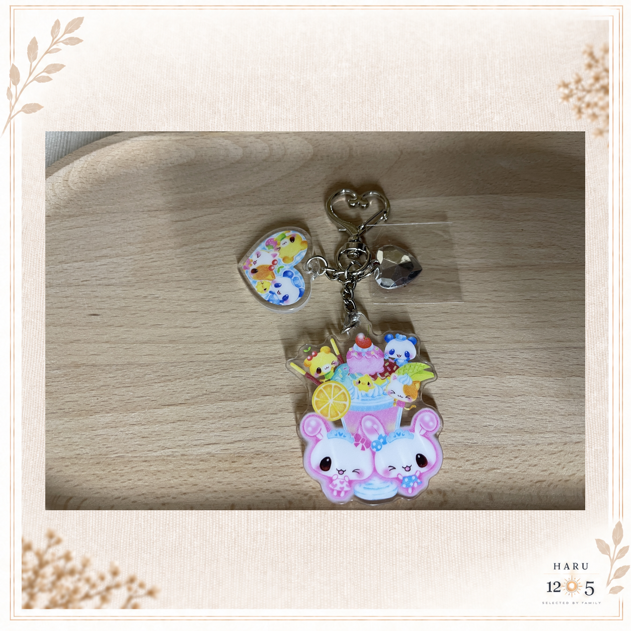 兔子造型×愛心吊飾