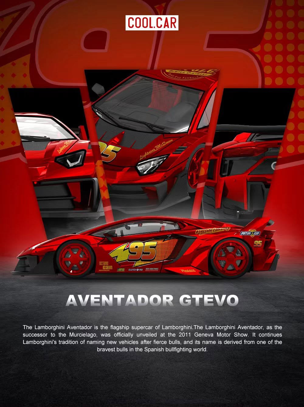 9/10 CC 1:64 藍寶堅尼 GTEVO 閃電麥昆