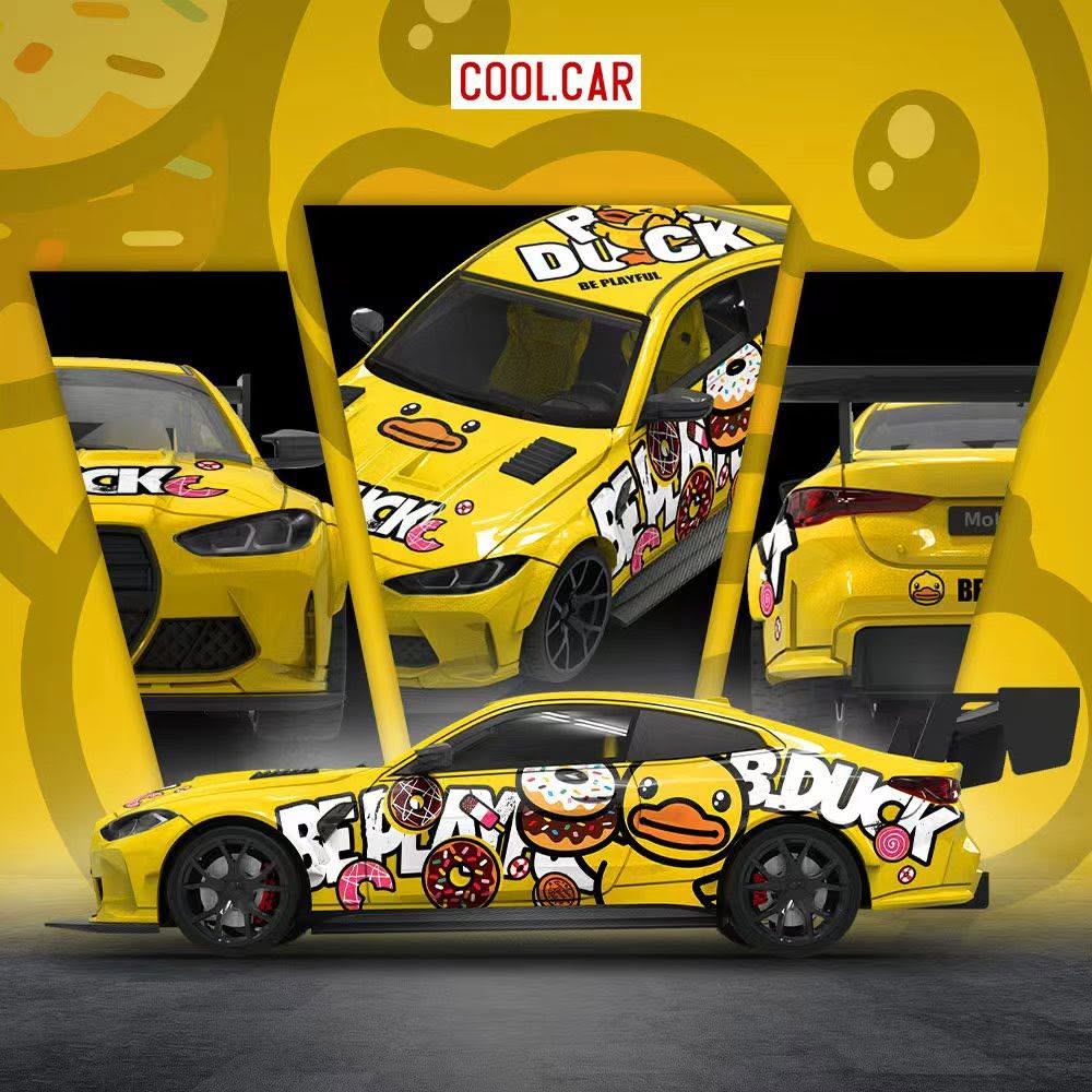 9/10 CC 1/64  BMW M4 小黃鴨塗裝