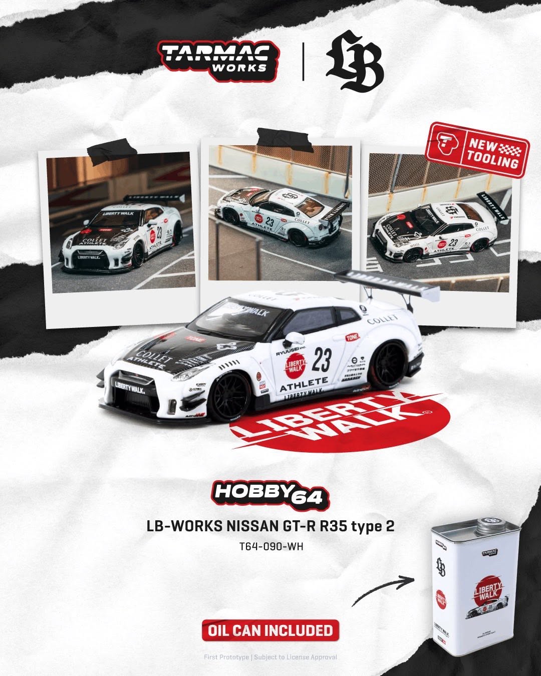 9/17 LB-WORKS NISSAN GT-R R35 type 2 White 第一賣場