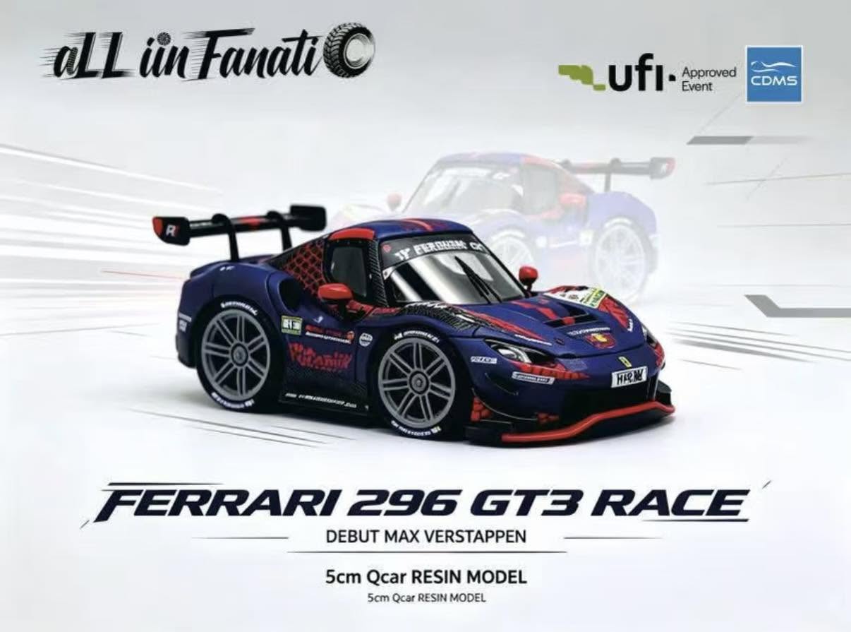 9/22 All In Fanatic  1/64 Q車 法拉利296GT3