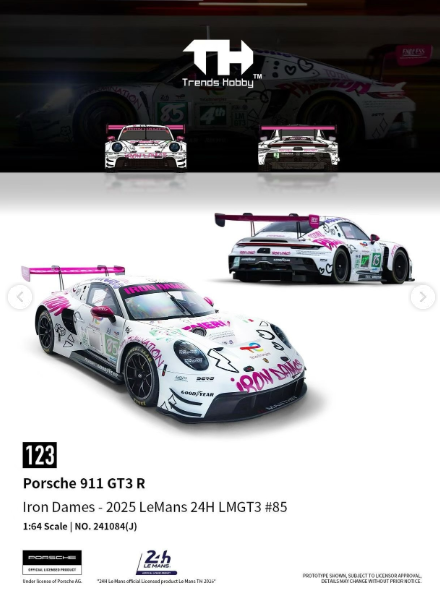 9/25 TH C款 Porsche 911 GT3 R 2025 LeMans 24H LMGT3 #85
