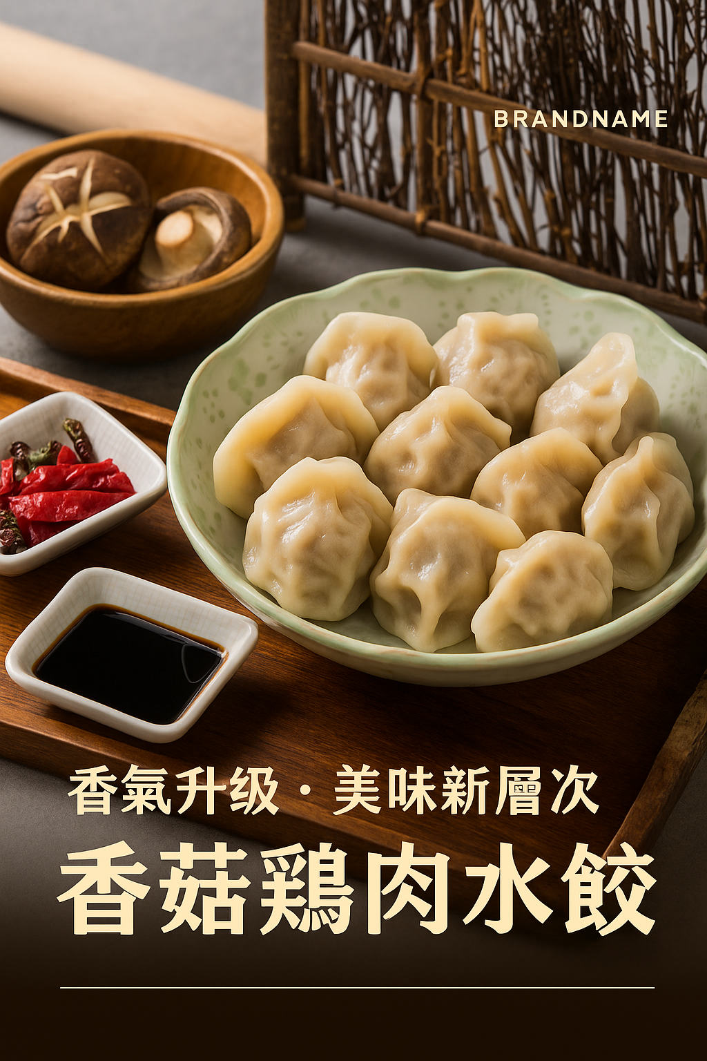 香菇雞肉水餃