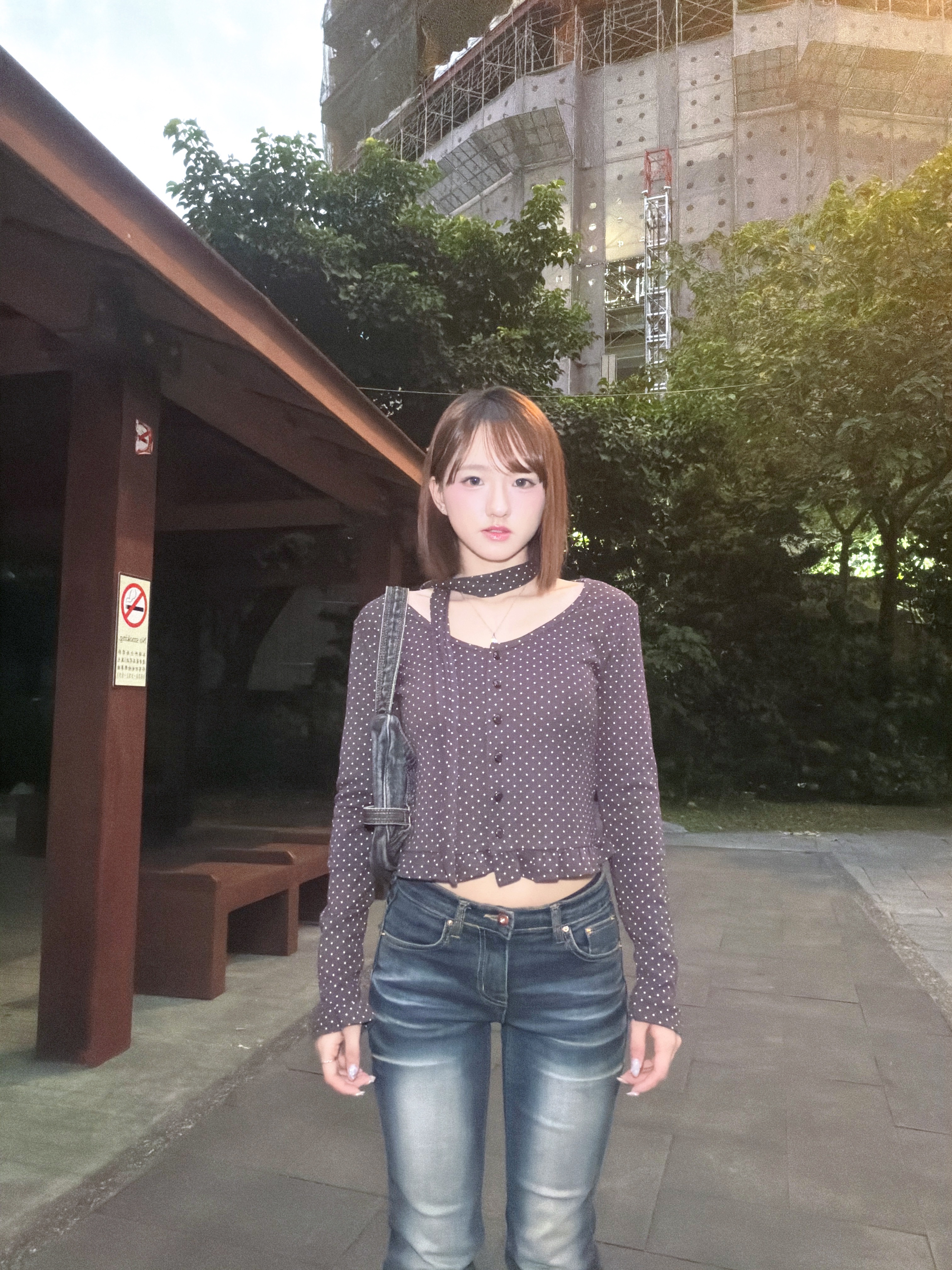 T12 波點繞脖小外套（附繞脖綁帶）