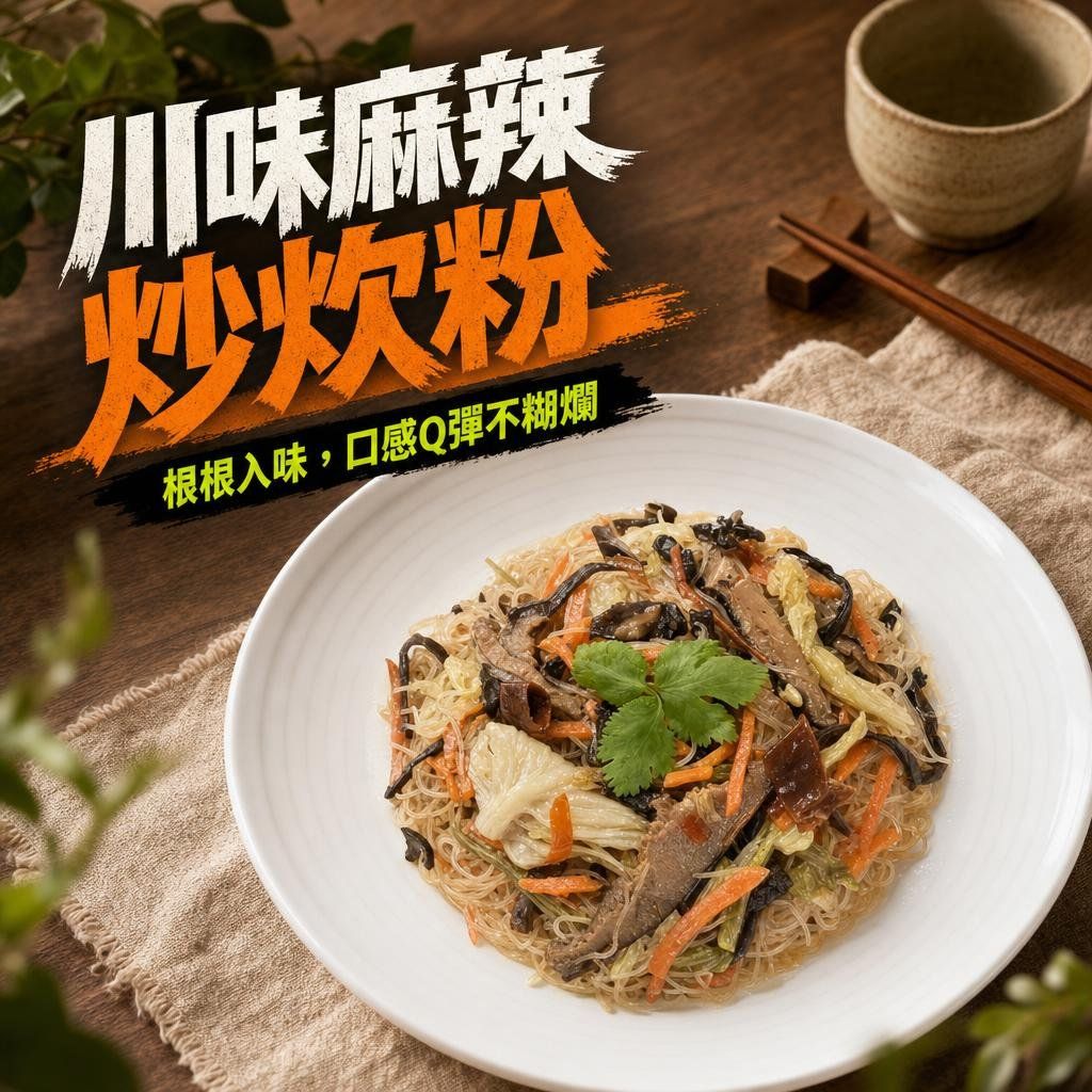 川味麻辣炒炊粉（純素）     商品編號：4713006141306