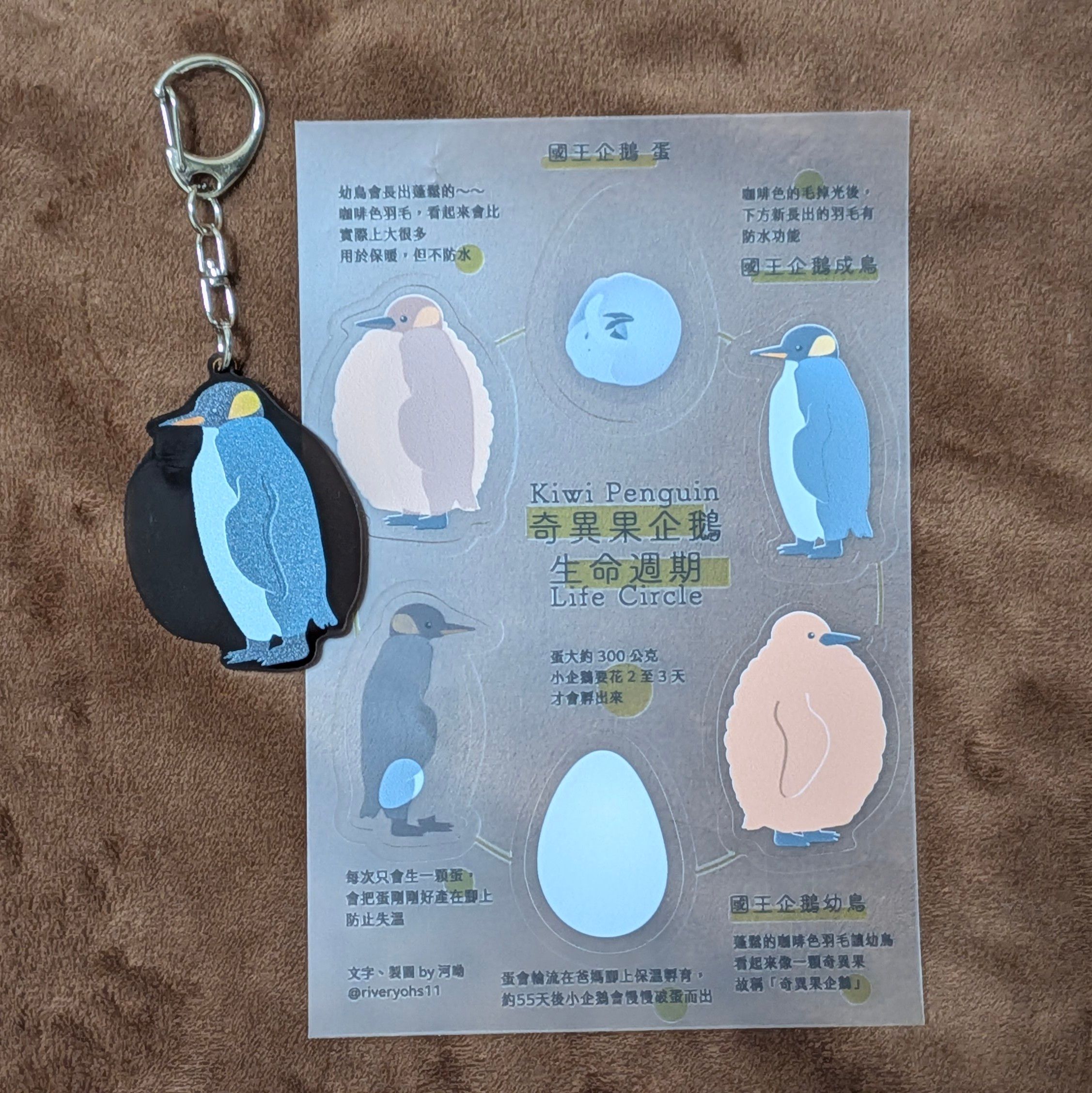 奇異果企鵝 虛胖 吊飾