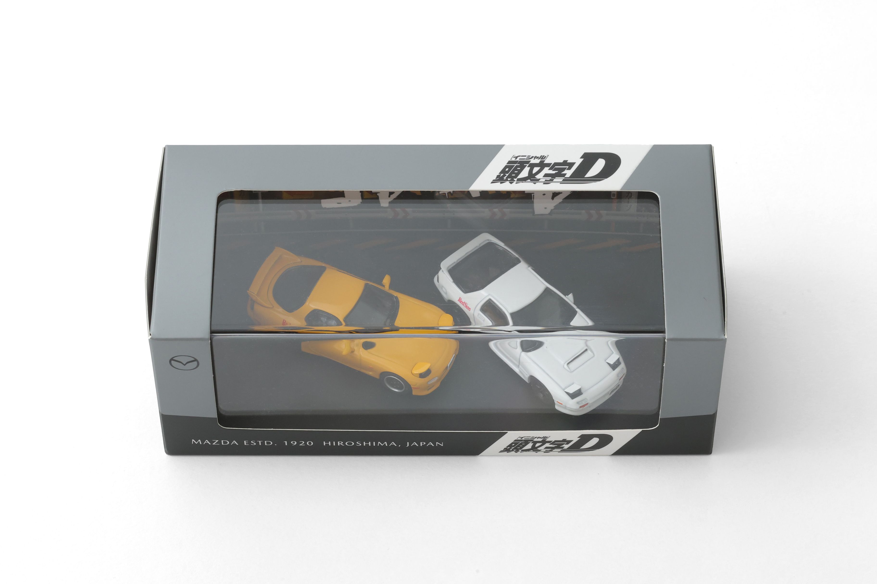 頭文字D RX-7（FC＆FD） 限定販售包裝 同捆2台 1/64 合金模型車