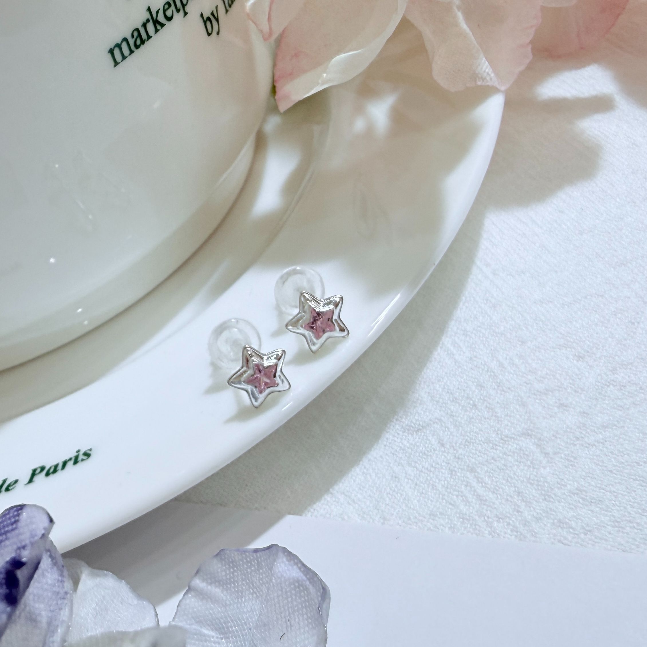星星替你亮耳環*925 全銀
