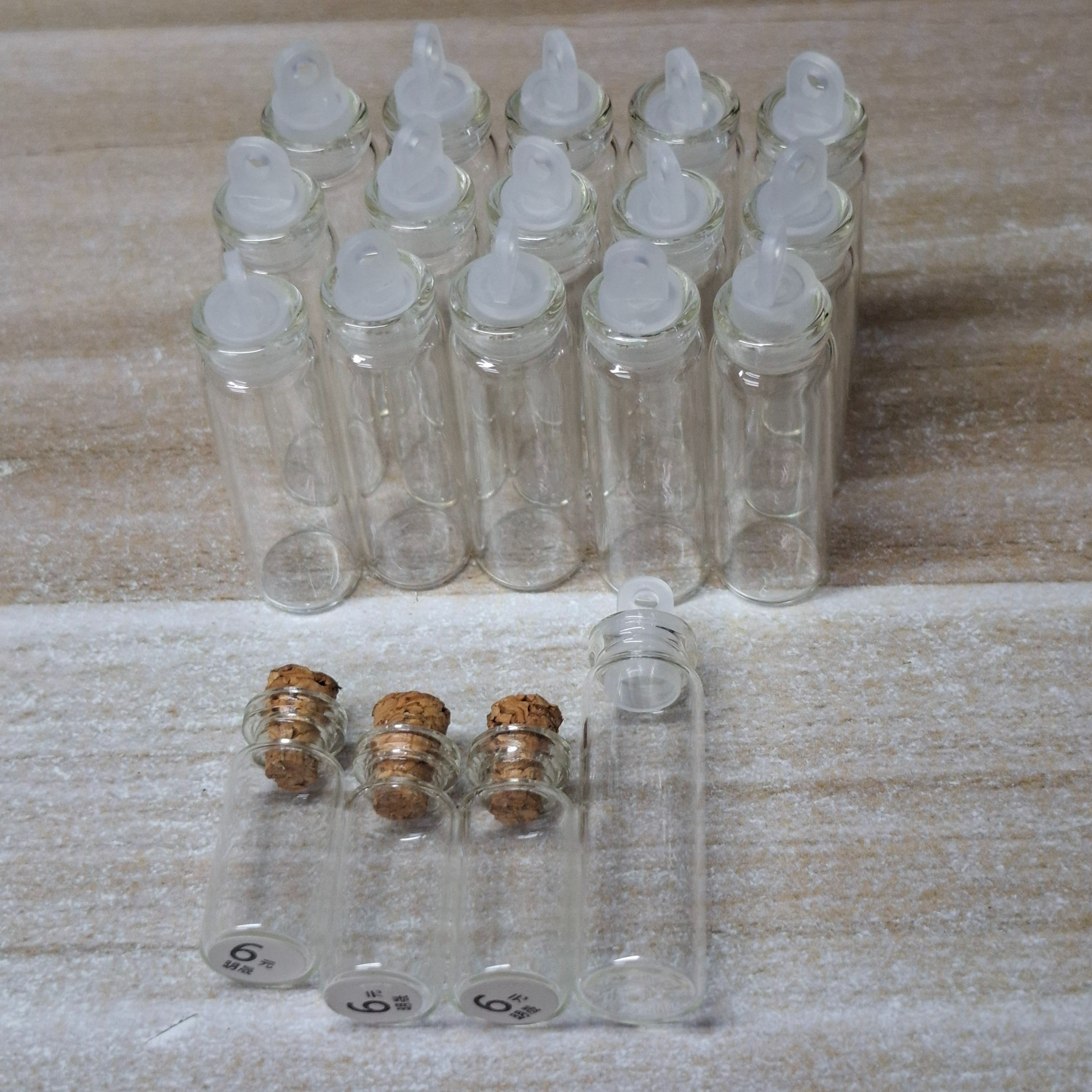 中玻璃瓶16+軟木塞3全圖出