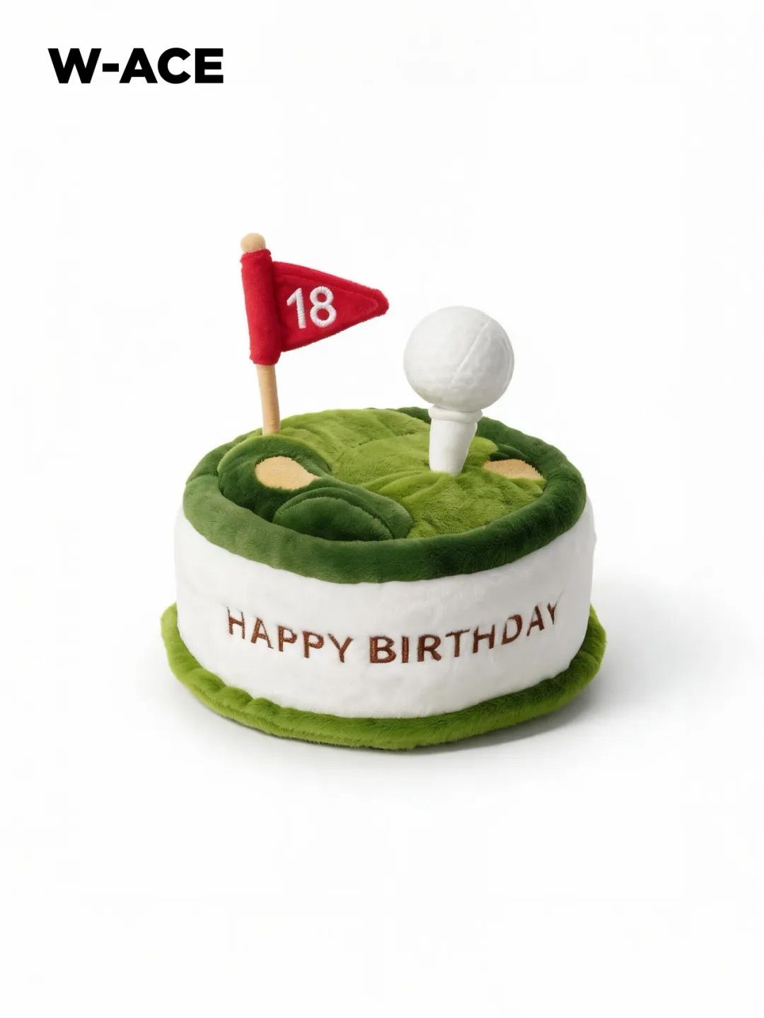 W-ACE 高爾夫蛋糕 高約18cm 毛絨公仔玩偶 高爾夫球 golf 生日禮物 創意擺飾 運動周邊 球友禮物 文創商品