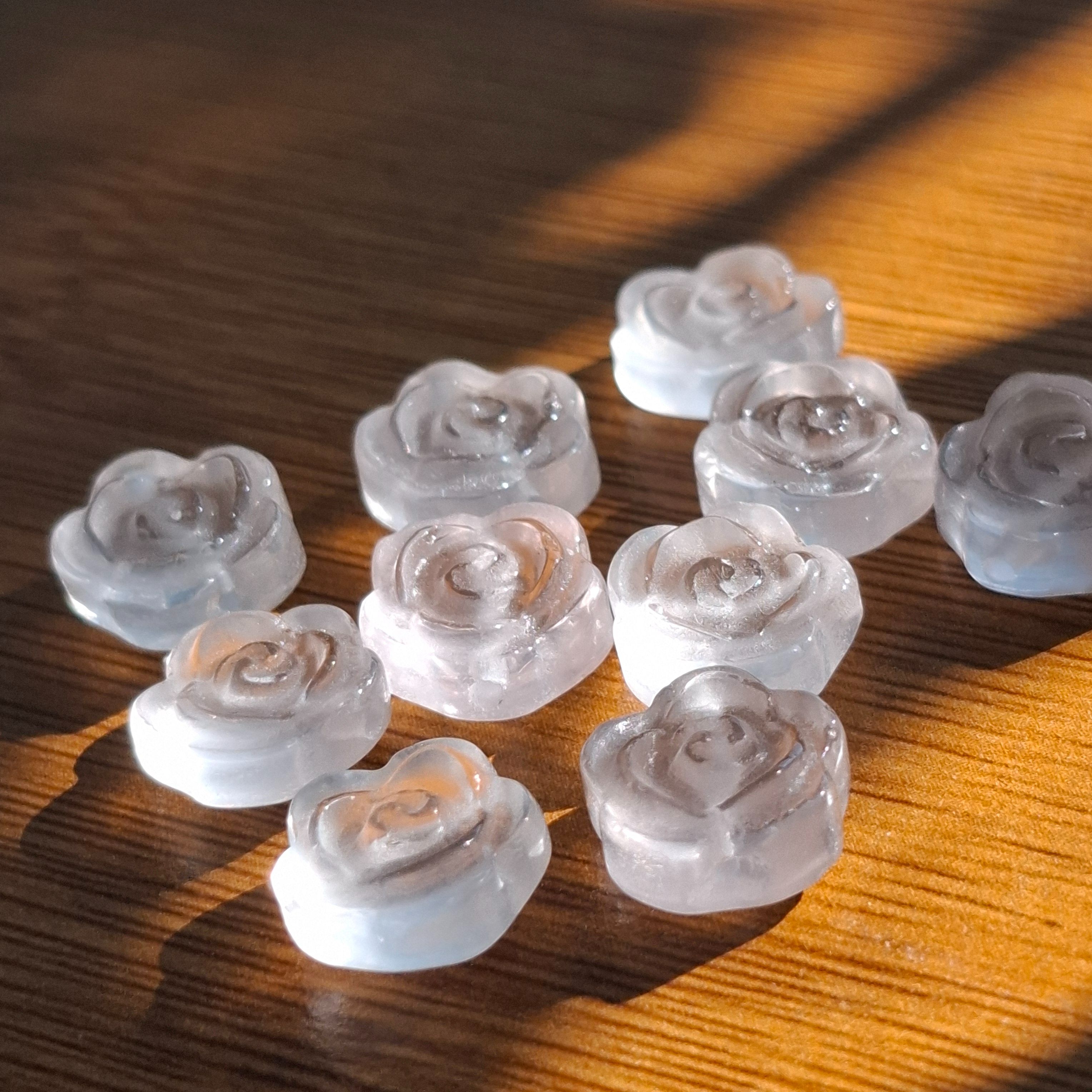 10.5mm粉晶雕花珠（10入）