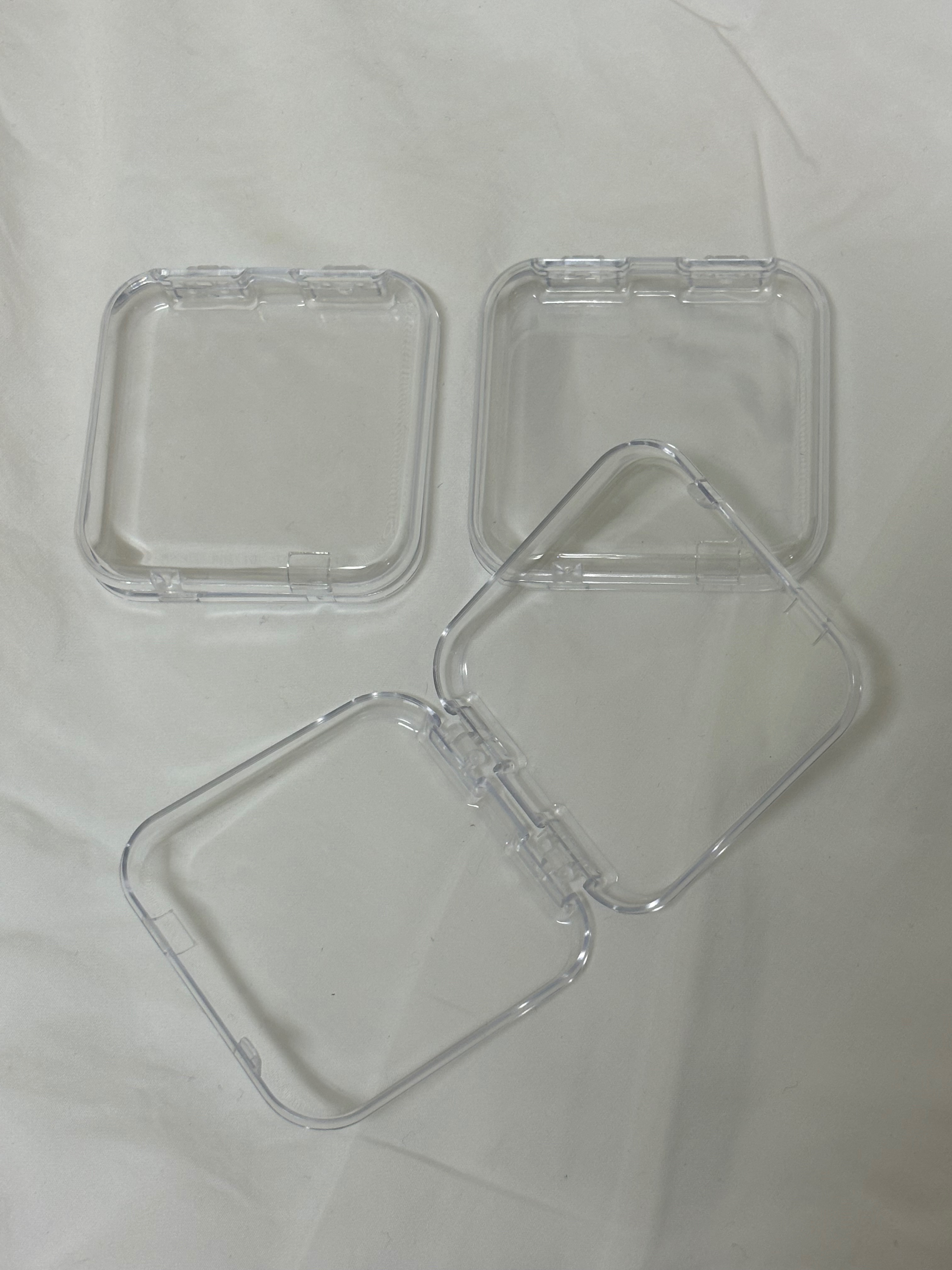 （二手）3個透明方型收納盒