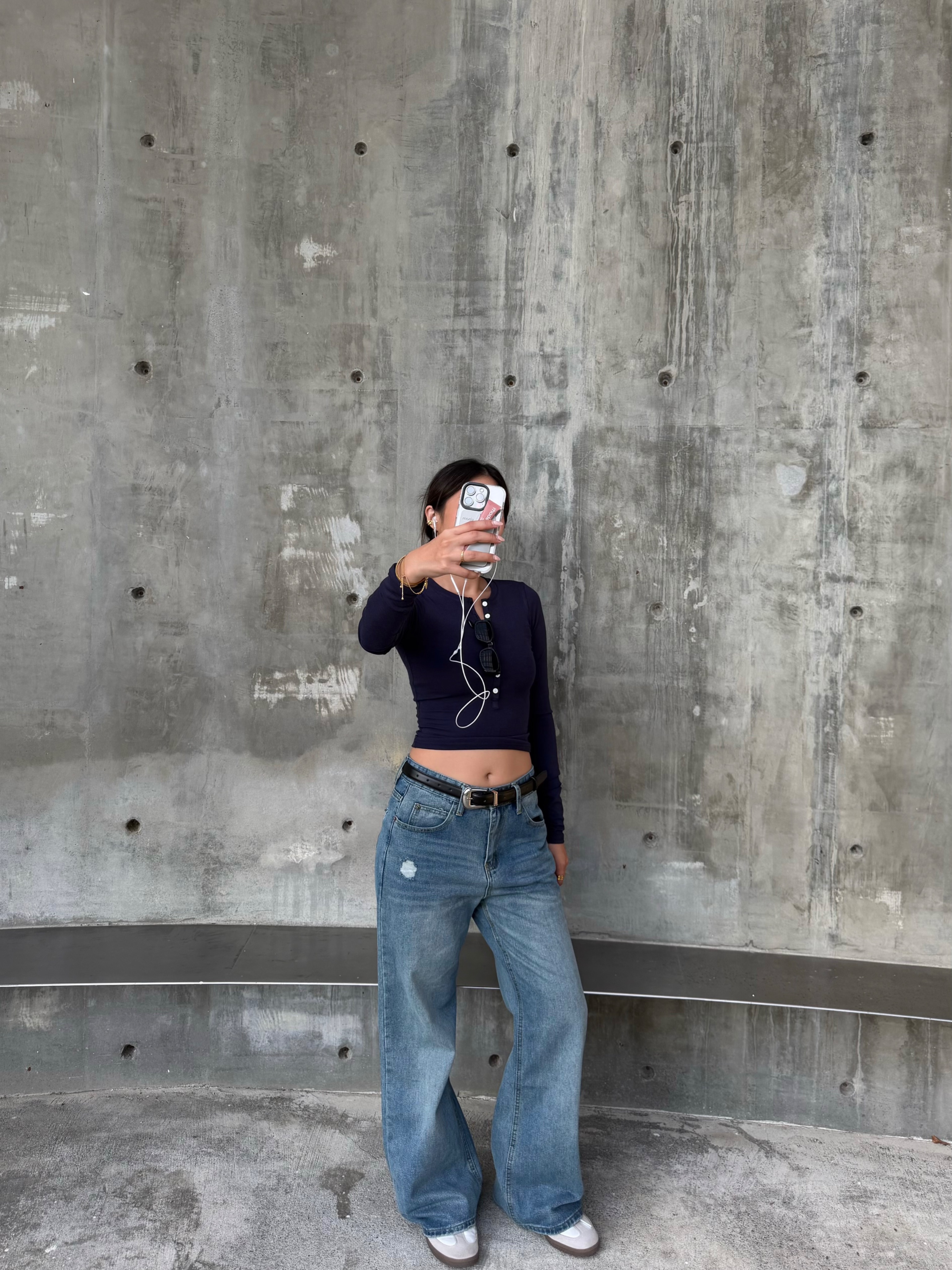 Starry Denim⭐️💙美式 復古 中低腰 星星 直筒牛仔褲